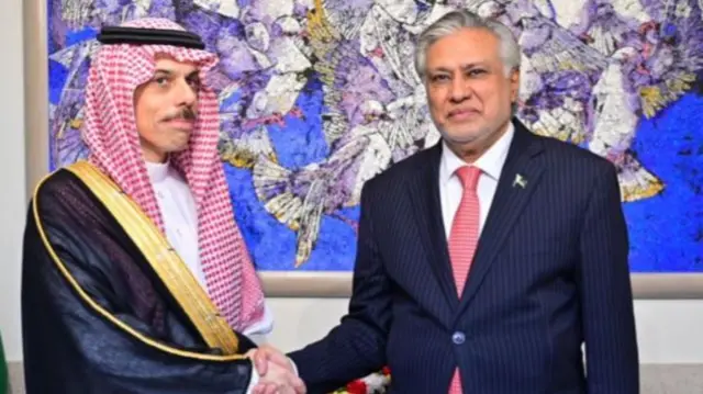 پاکستان، سعودی عرب، اسحاق ڈارم فیصل بن فرحان