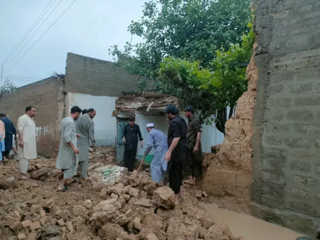 بارشوں سے تباہی