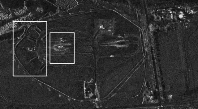 ईरान पर हुए हमले का सैटेलाइट इमेज