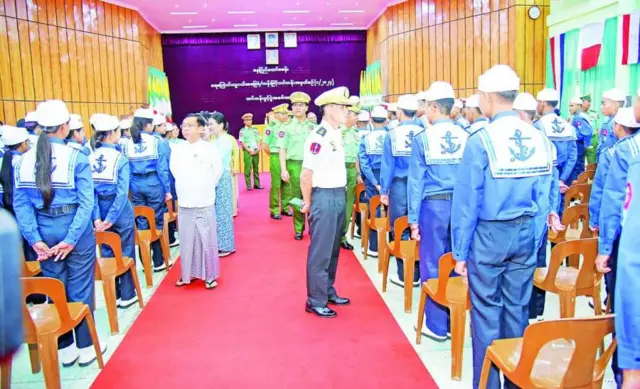 စစ်ကောင်စီကလုပ်နေတဲ့ ရေကြောင်းလူငယ်သင်တန်း