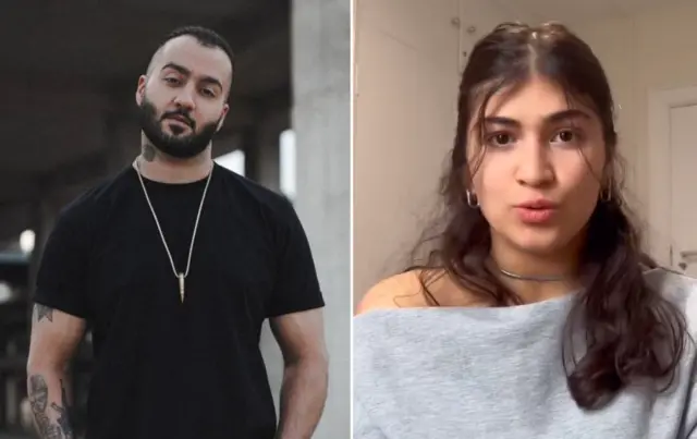 عکس ترکیبی از دنیز دایی و توماج صالحی