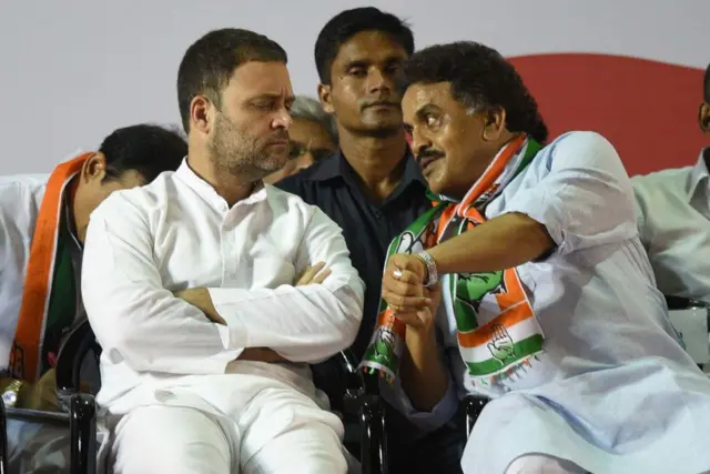 कांग्रेस नेता राहुल गांधी और संजय निरुपम