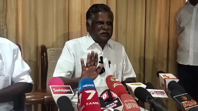இந்திய கம்யூனிஸ்ட் கட்சியின் மாநிலச்செயலாளர் இரா.முத்தரசன்