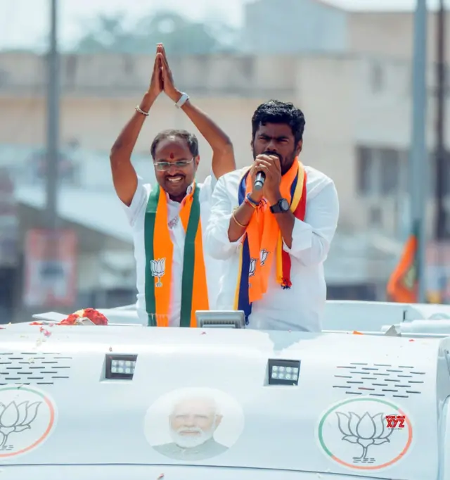 ஈரோடு: பாஜக வேட்பாளர் முருகானந்தம் மீது வழக்குப் பதிவு - தேர்தல் கண்காணிப்புக் குழுவை மிரட்டினாரா?