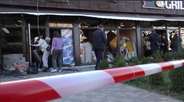 после ракетного удара, Запорожье