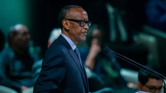Perezida Kagame ageza ijambo rye ku bari muri Kigali Arena