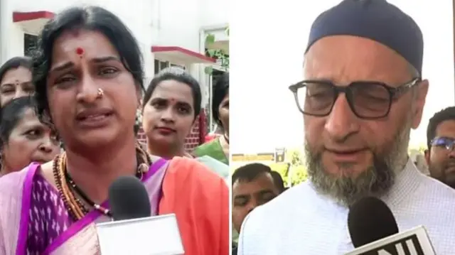 माधवी लता और असदुद्दीन ओवैसी