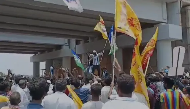 గన్నవరంలో ఘర్షణ