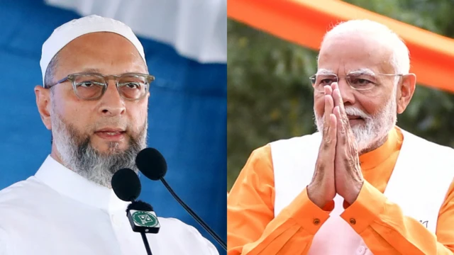 पीएम मोदी और ओवैसी