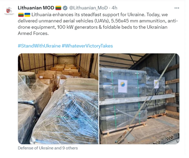 твит МО Литвы