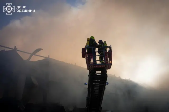 пожар под Одессой