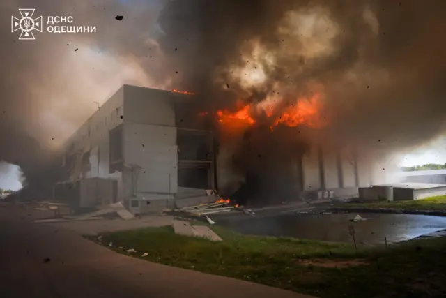 пожар под Одессой