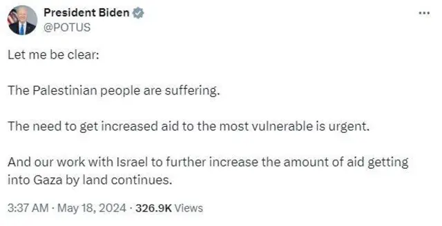 जो बायडन यांची पोस्ट