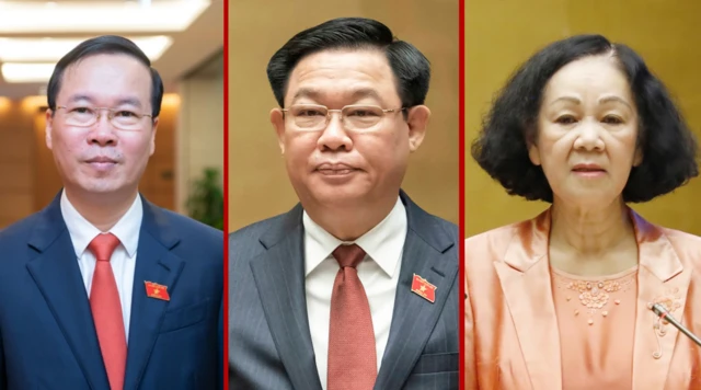 Ông Võ Văn Thưởng, ông Vương Đình Huệ và bà Trương Thị Mai đã lần lượt rời chính trường trong thời gian ngắn