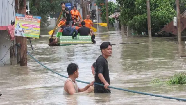 मणिपुर में बाढ़ जैसे हालात
