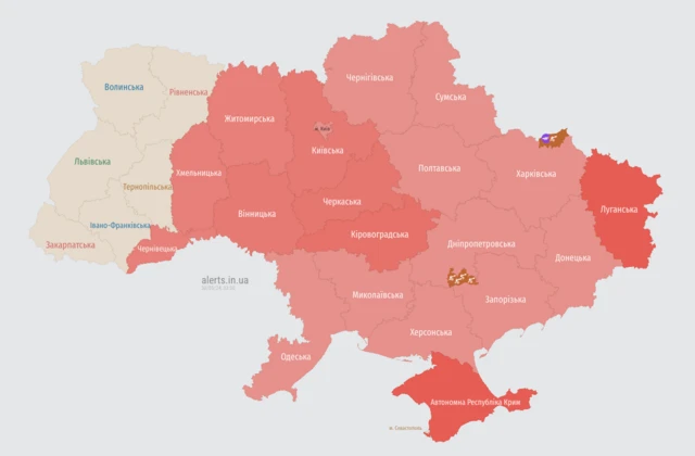 Карта тревог