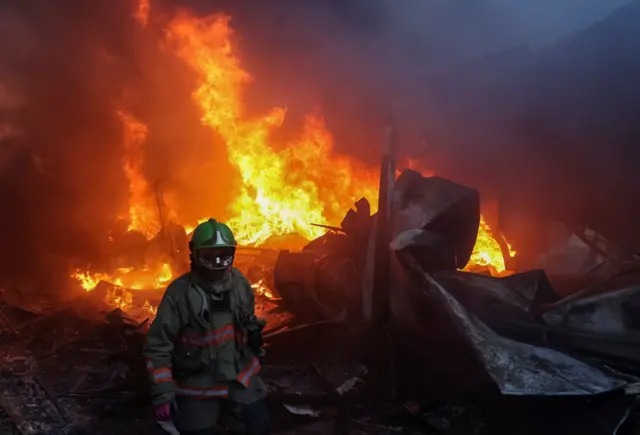 На месте ракетного удара по Харькову