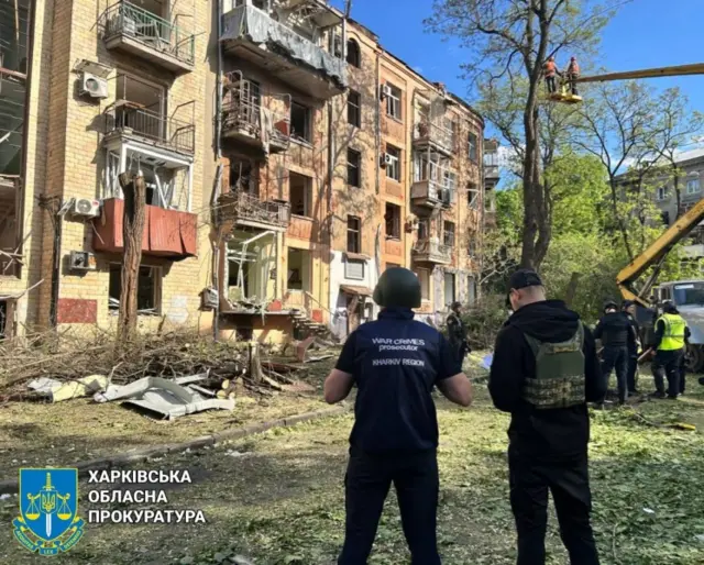 На месте обстрела