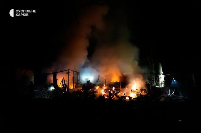 Пожар в Харькове