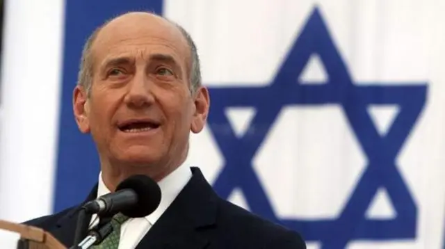 Ehud Olmert akizungumza mwaka wa 2007