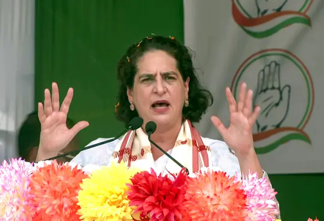 कांग्रेस नेता प्रियंका गांधी