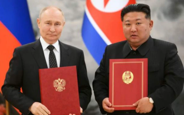 पुतिन और किम जोंग उन