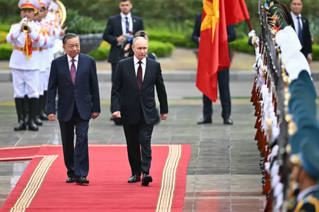 Ông Tô Lâm và ông Putin