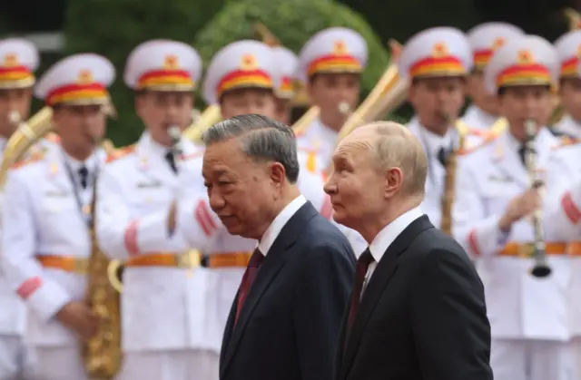Chủ tịch nước Tô Lâm đón Tổng thống Nga Vladimir Putin vào tháng 6/2024