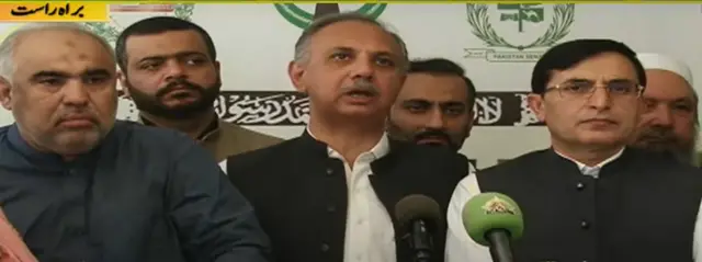 بیرسٹر گوہر علی خان، عمر ایوب، اسد قیصر