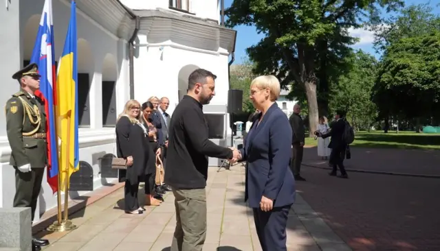 Зеленский и президент Словении