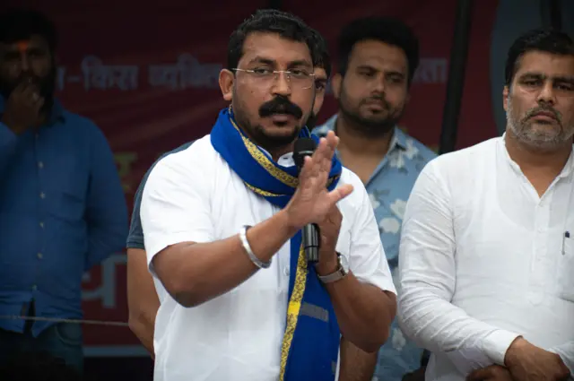 आजाद समाज पार्टी के नेता चंद्रशेखर