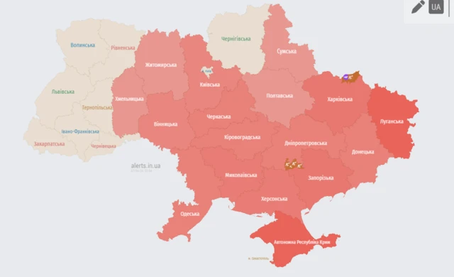 карта тревоги