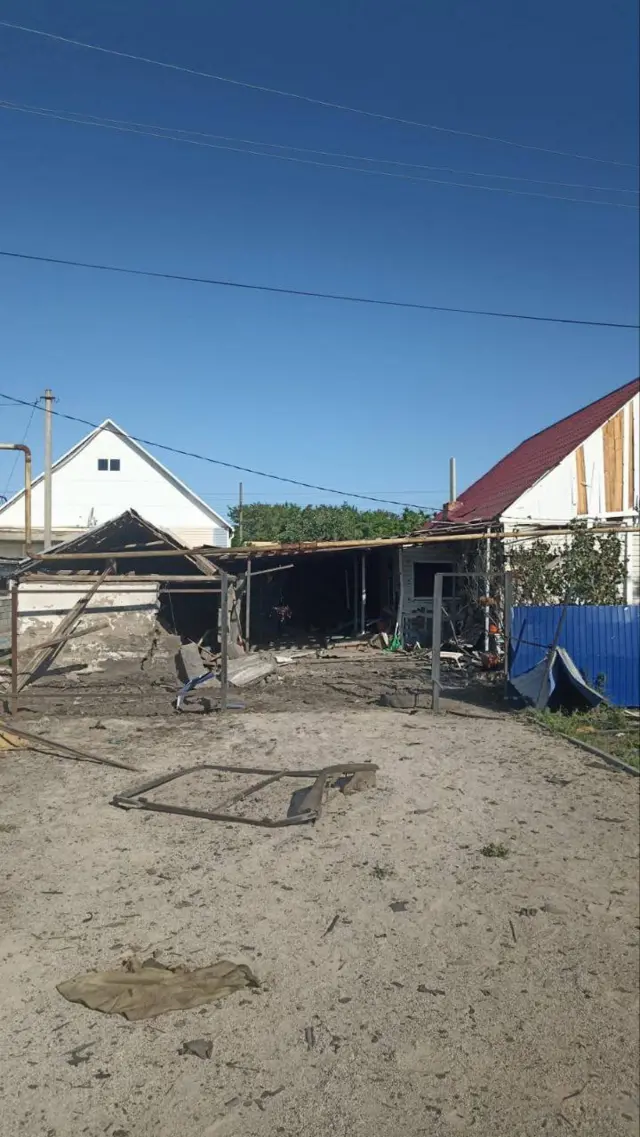Последствия атаки дрона