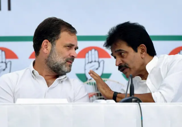 राहुल गांधी और केसी वेणुगोपाल