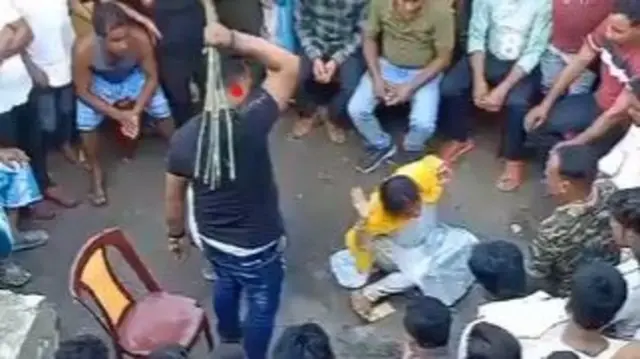 उत्तरी दिनाजपुर के वायरल वीडियो का स्क्रीनशॉट