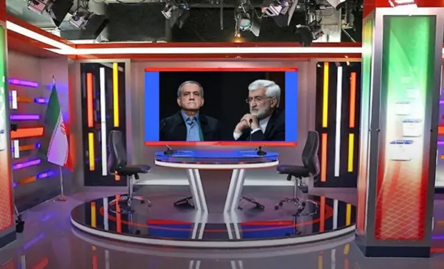 استودیوی محل برگزاری مناظره امشب