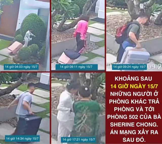 Hình ảnh camera an ninh lúc sau 14 giờ ngày 15/7