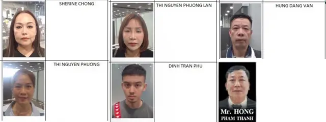 Hình ảnh do cảnh sát Thái Lan công bố
