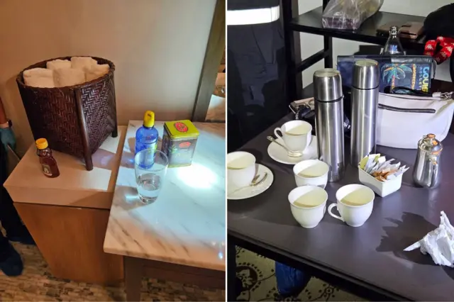 Một số vật dụng trong căn phòng xảy ra án mạng