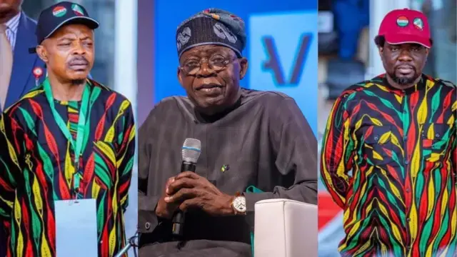 Ndị isi NLC, TUC na onyeisiala Bola Tinubu