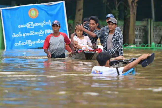 ၂၀၂၃ ခုနှစ်၊ အောက်တိုဘာလတုန်းက ပဲခူးမြို့က မြစ်ရေကြီးမှု
