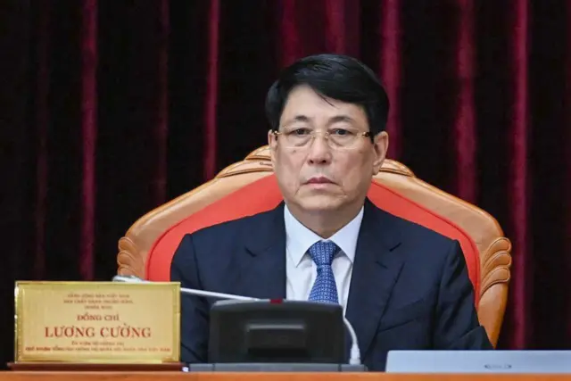 Ông Lương Cường, Ủy viên Bộ Chính trị, Thường trực Ban Bí thư, Trưởng ban tổ chức lễ tang