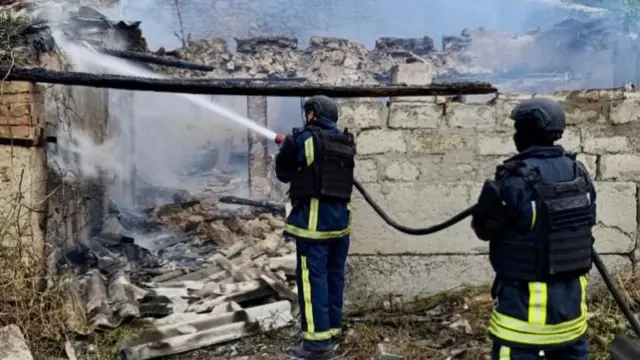 Ликвидация пожара на Херсонщине