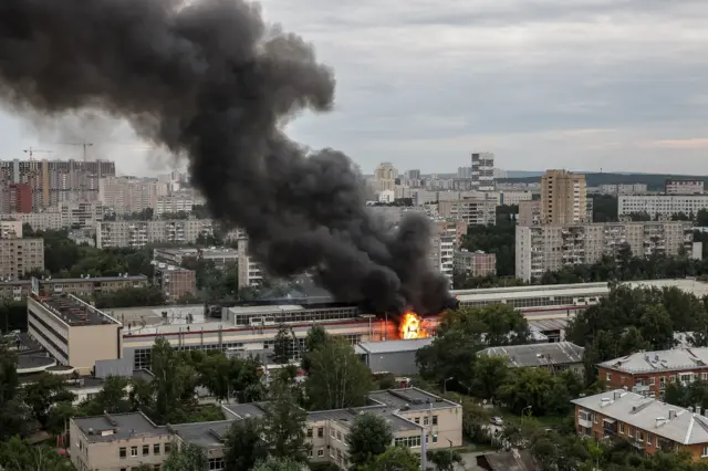 Пожар на предприятии НПО Автоматики