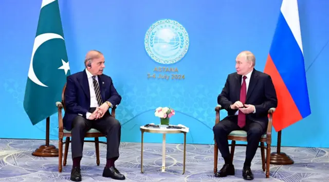 شہباز شریف اور صدر پوتن
