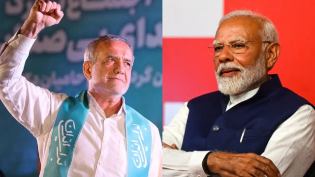 नरेंद्र मोदी और मसूद पेज़ेश्कियान