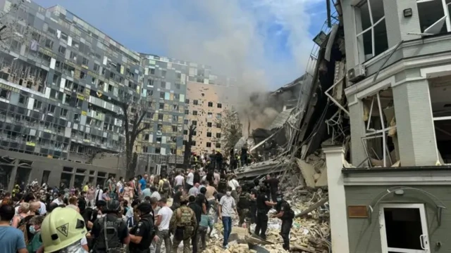 Разрушения в Киеве