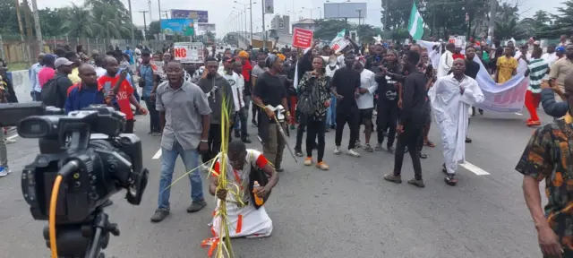 Protest in Port Harcourt, Rivers state