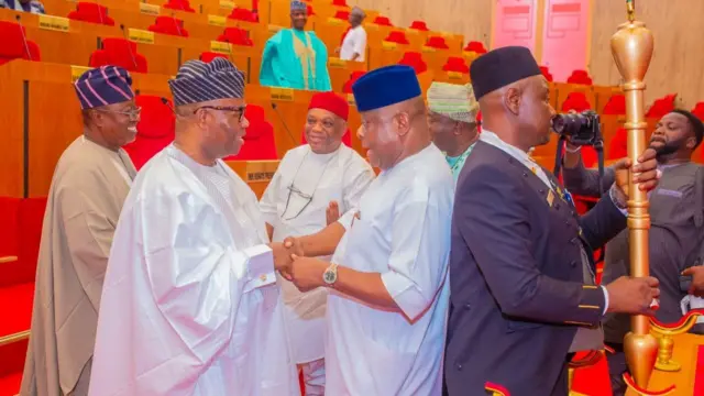 Onyeisi ụlọomeiwu Naịjirịa bụ Godswill Akpabio
