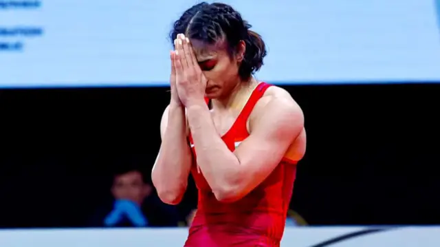 विनेश फोगाट ने कुश्ती के 50 किलोग्राम भार वर्ग के फ़ाइनल में जगह बनाई थी